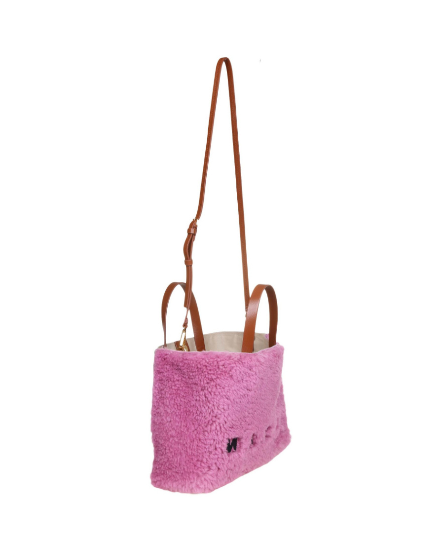 Marni Top Handle Shoulder Bag In Pink