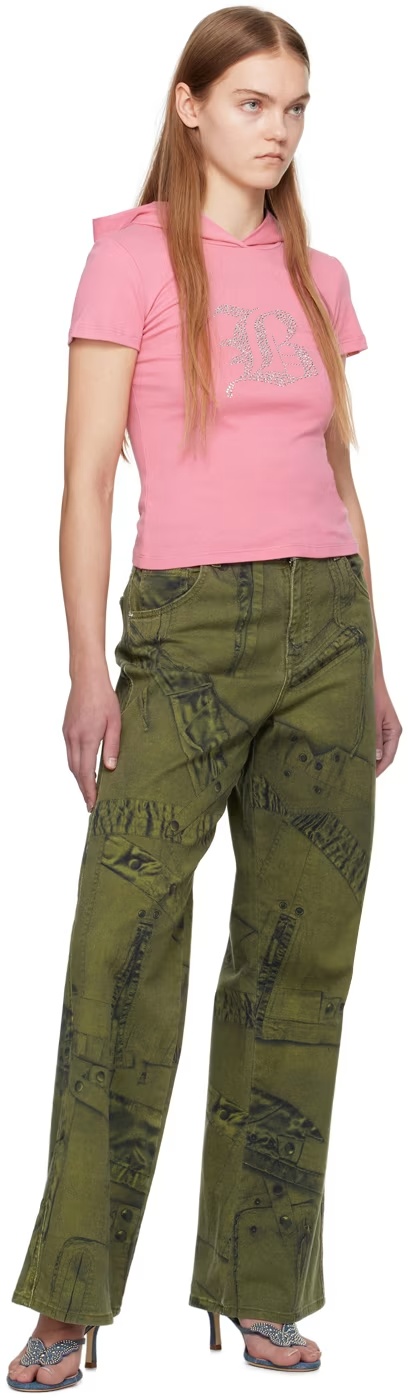 BLUMARINE HOODED T-SHIRT