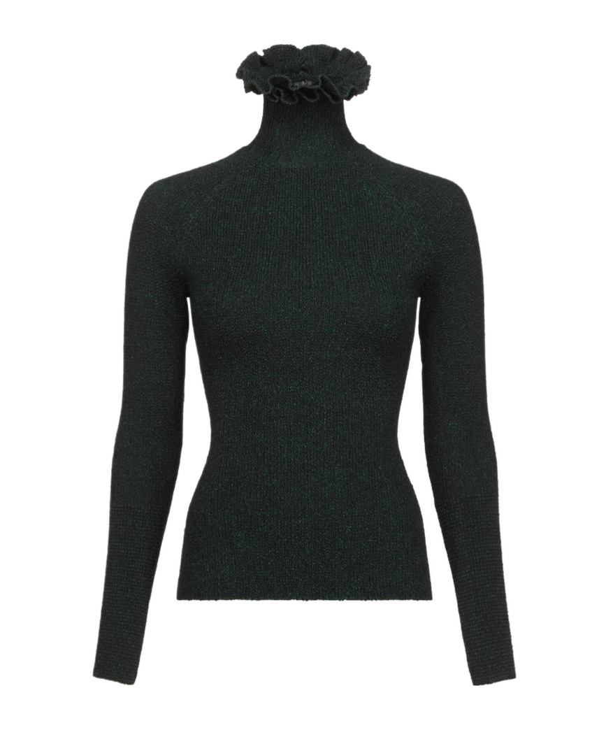 Alaïa Long-sleeved Sweater In Black
