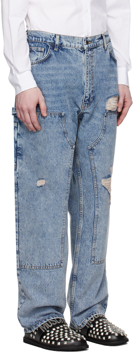 Moschino Denim Trousers With Belt Loops