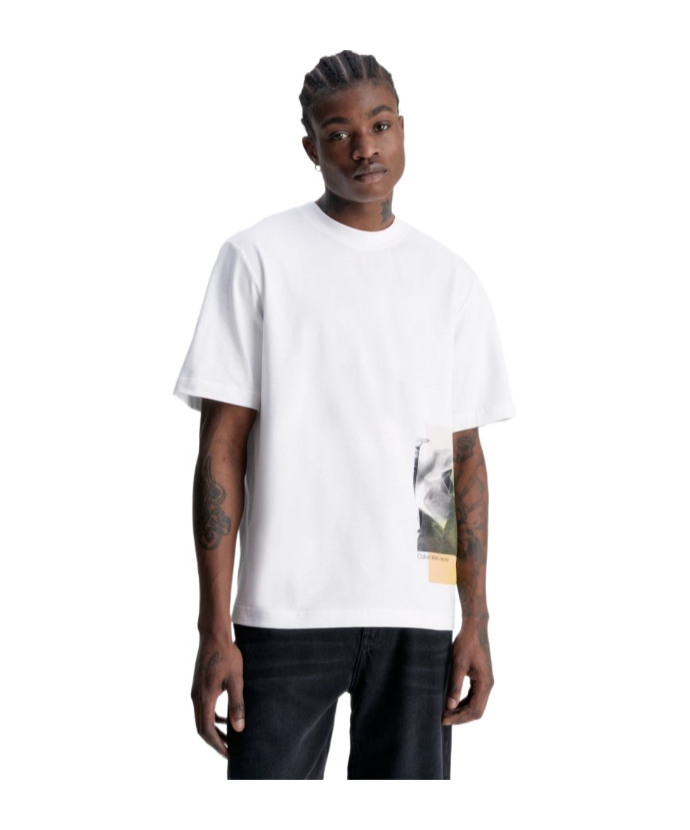Calvin Klein Jeans Est.1978 Logo-print Cotton T-shirt In White