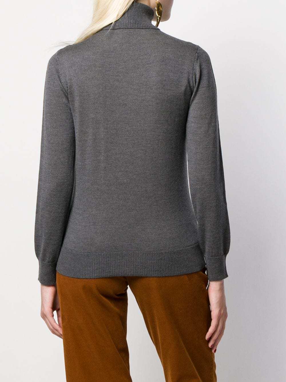 Apc Roll-neck Fitted Sweater In Black