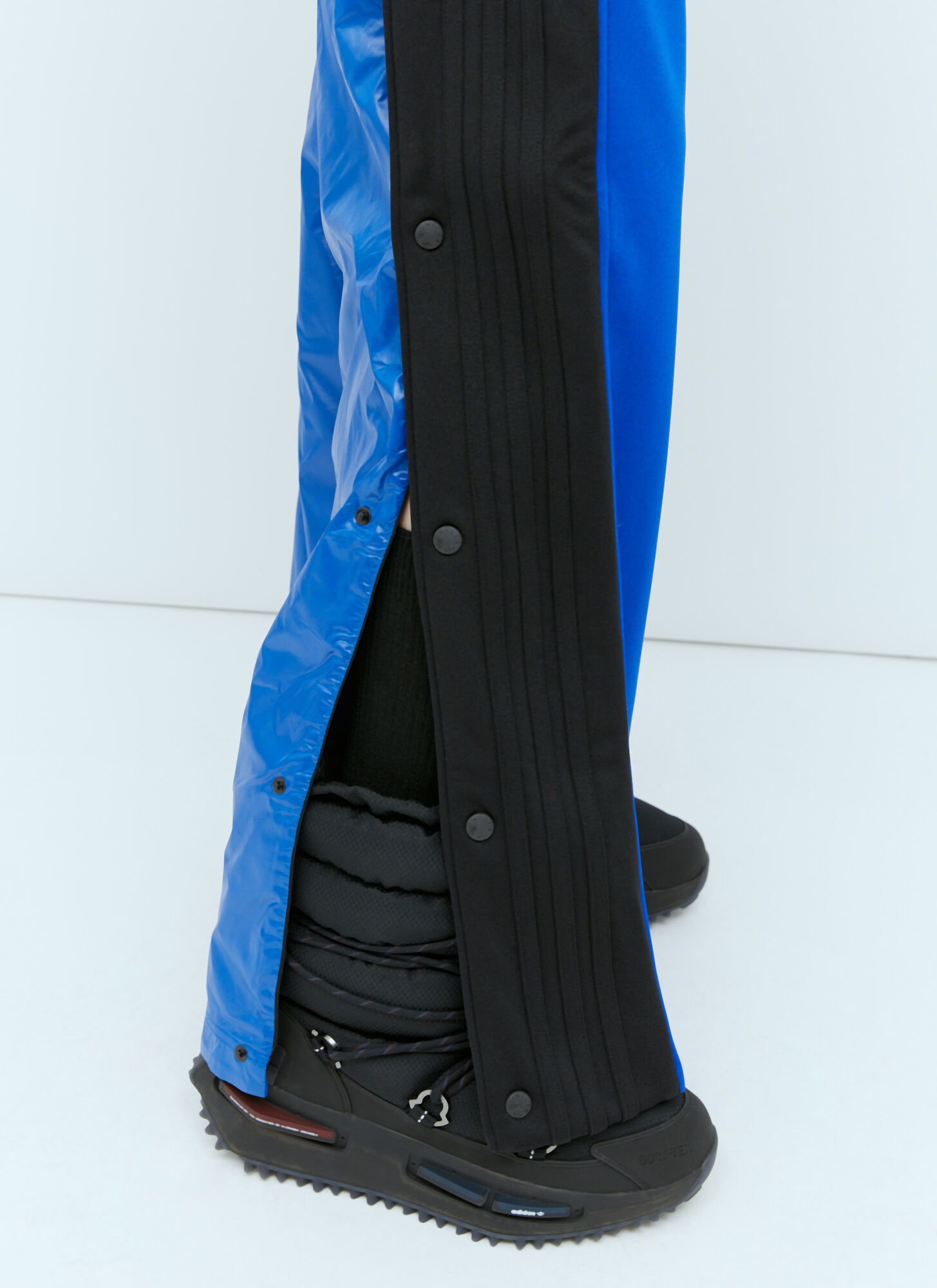 Shop Moncler X Adidas Originals Logo Casual Pants In Blue
