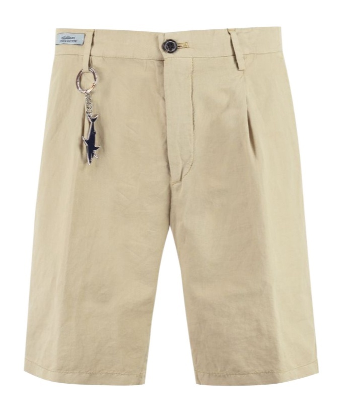 PAUL & SHARK COTTON-LINEN BERMUDA SHORTS