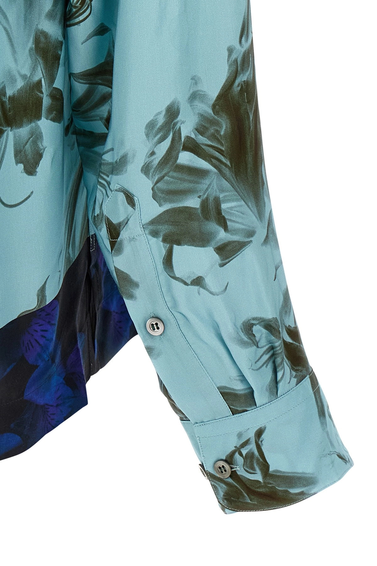 Dries Van Noten Floral Pattern Long Sleeves Shirt With Chest Pocket In Multi