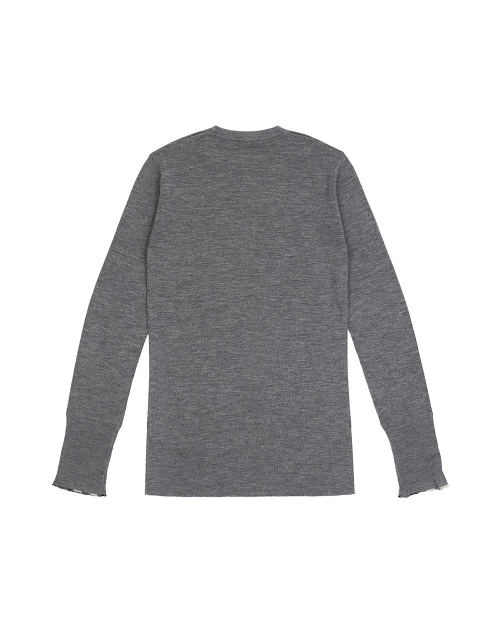 Burberry Round-collar And Long-sleeved Sweater In Gray