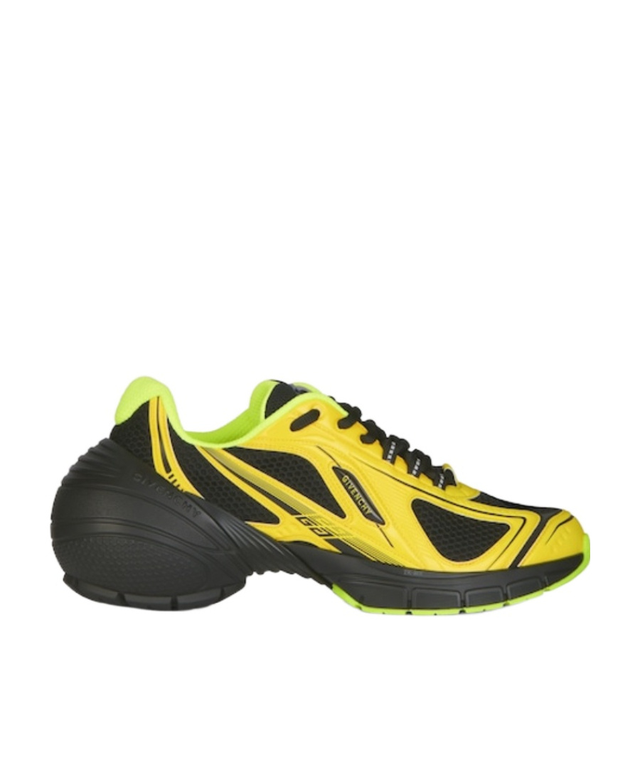 Givenchy Man Sneakers Yellow Size 8.5 Textile Fibers In Black