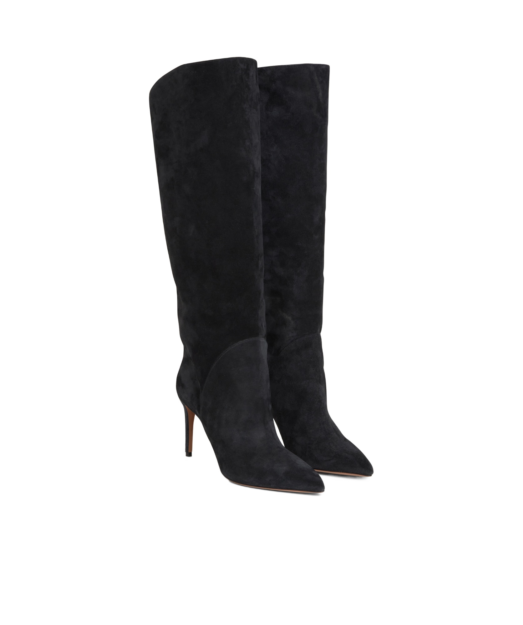 Paris Texas Pointed Toe Boots In Black