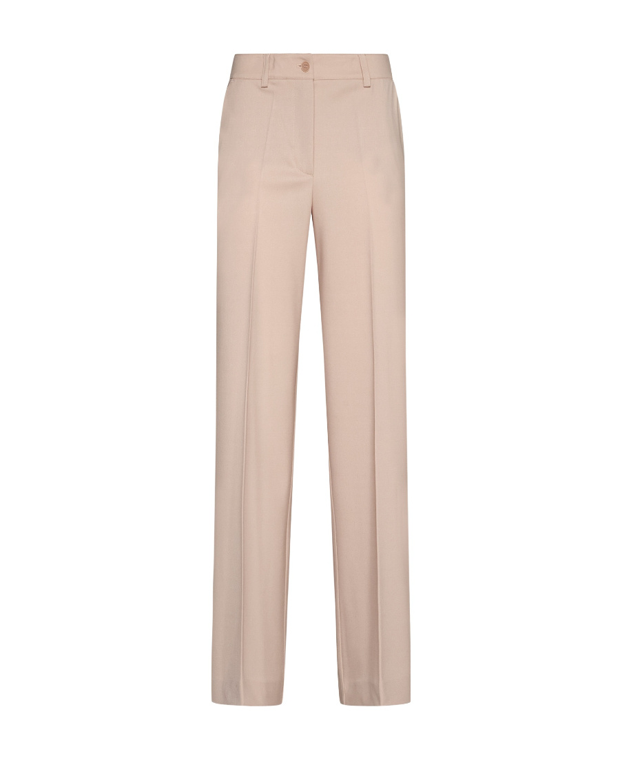 Shop P.a.r.o.s.h Belt Ring Casual Pants In Nude