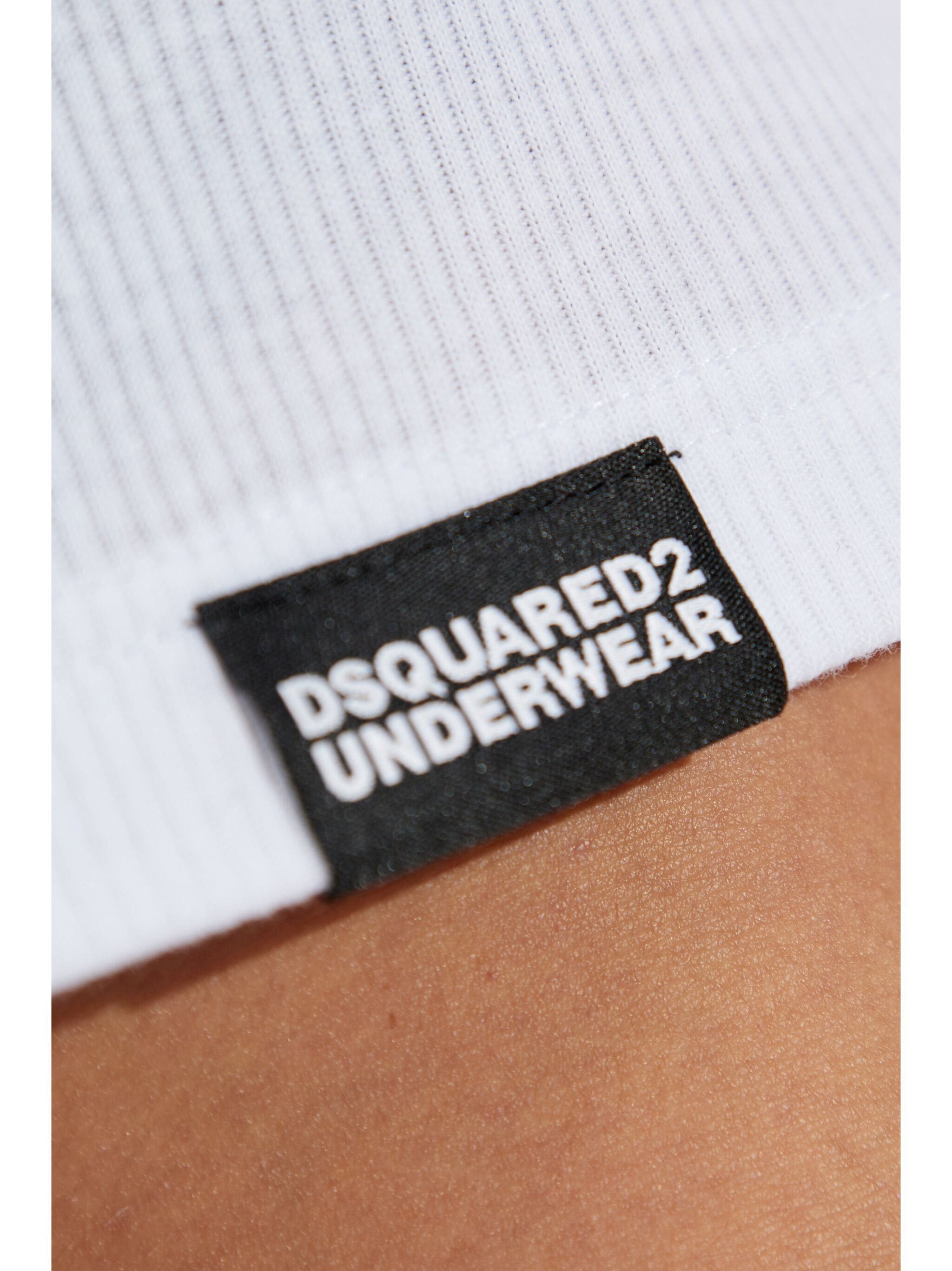 Dsquared2 Logo-patch Tank Top In White