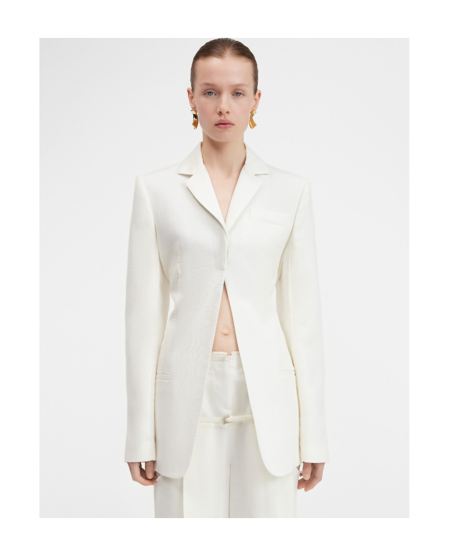Jacquemus La Veste Caraco Inside In White