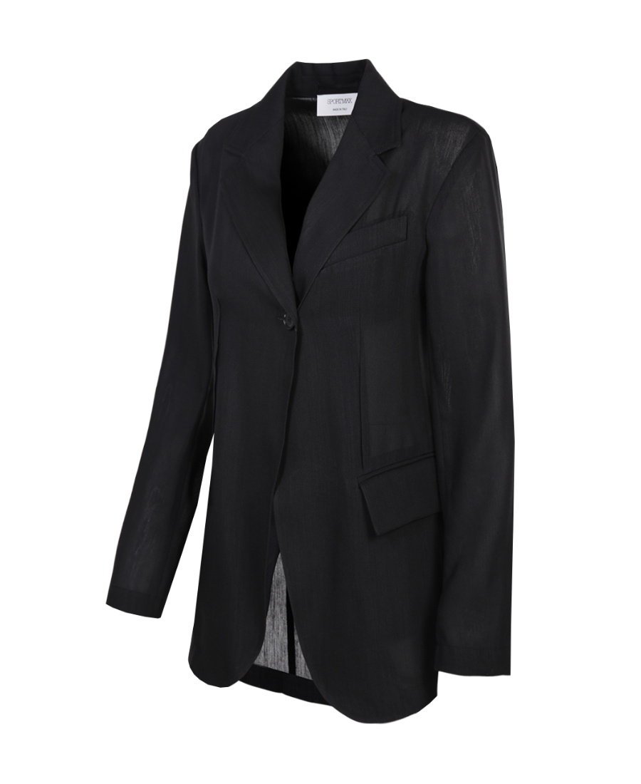 Sportmax Single-breasted Casual Jacket In Black