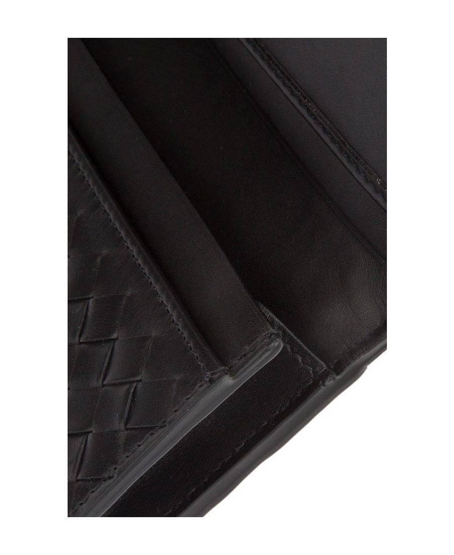 Bottega Veneta Nero Intrecciato Continental Wallet In Black