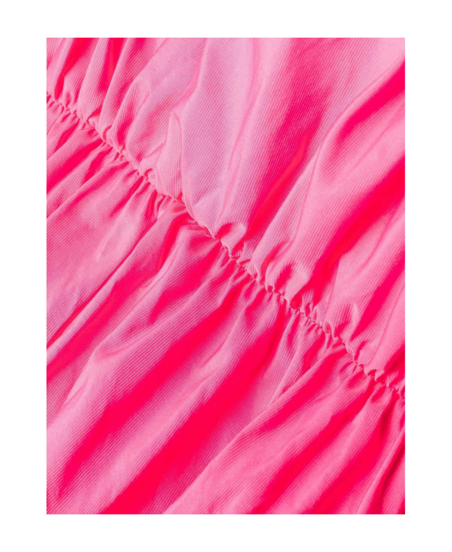 Msgm Pleated Dress In Pink