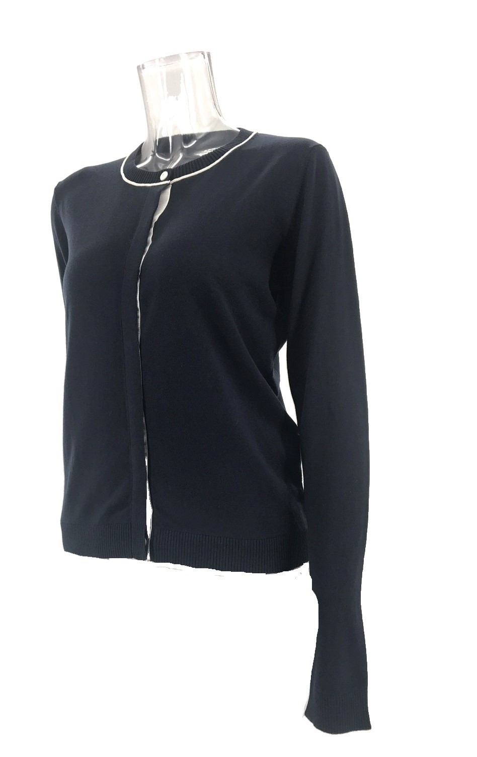 Weekend Max Mara Long-sleeved Knitted Cardigan In Black