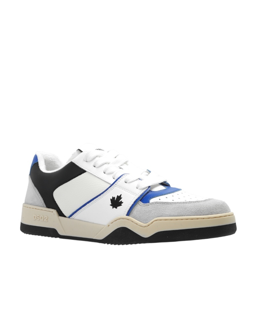 Dsquared2 Spider Leather Low-top Sneakers In White