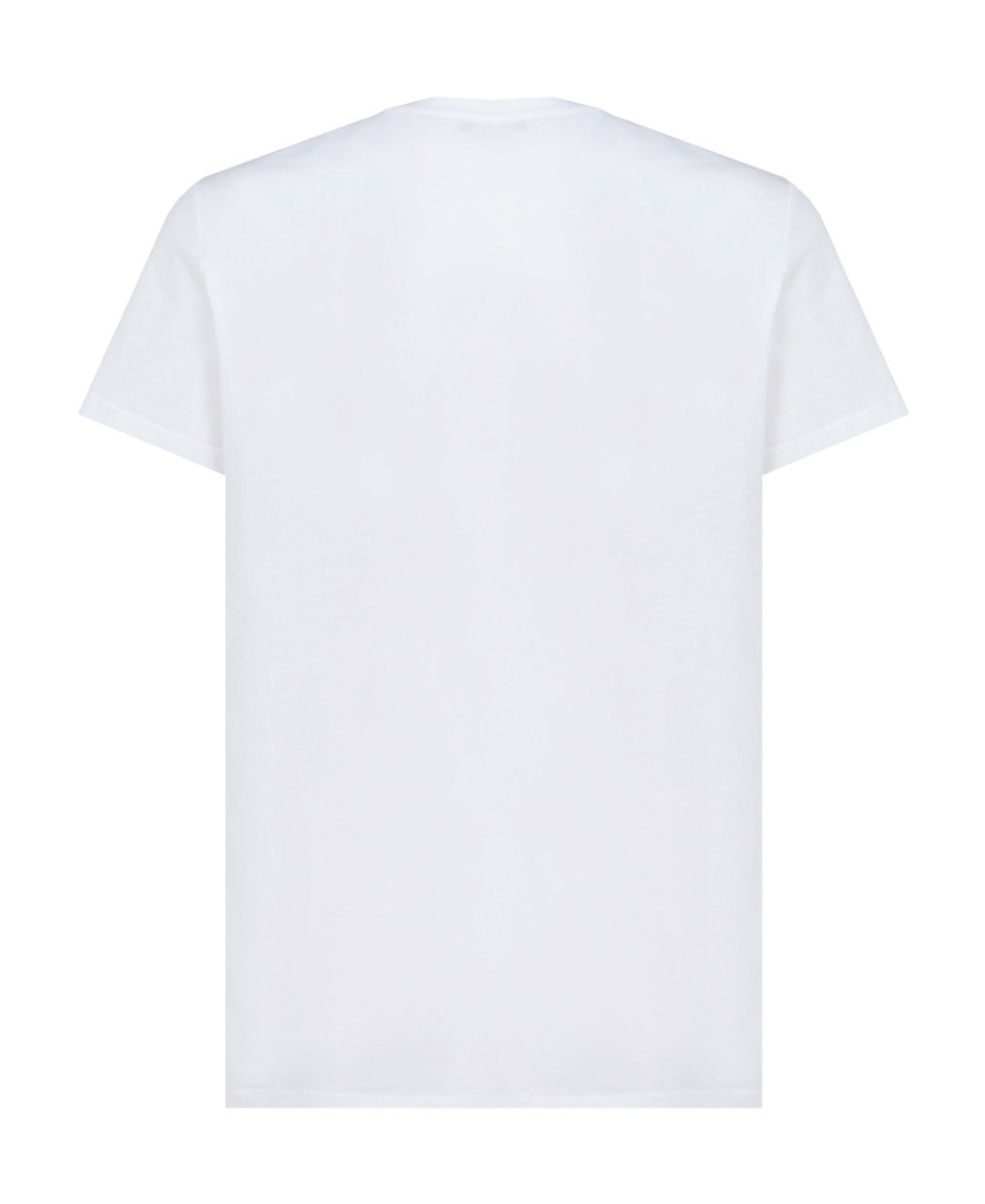 Shop Balmain Logo-print Short-sleeve T-shirt In White