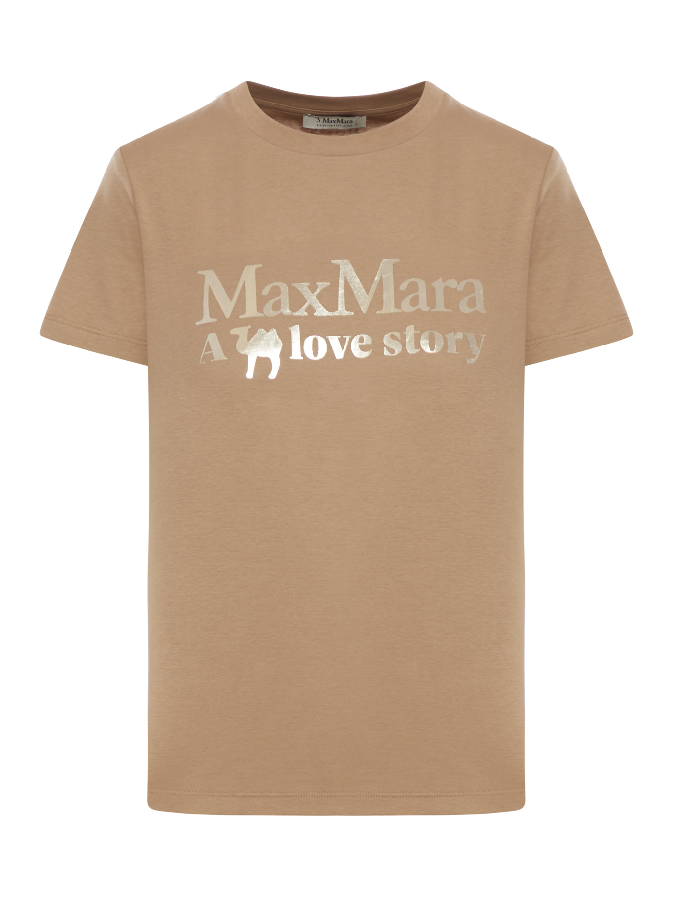 Max Mara Open-necked Black Shirt In Nude