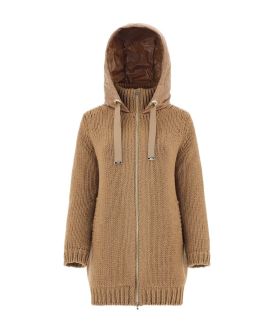 Herno Resort Brilliant Ultra-light Parka Coat In Brown