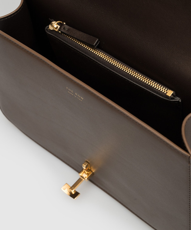 The Row Logo Shoulder Bag In Brown
