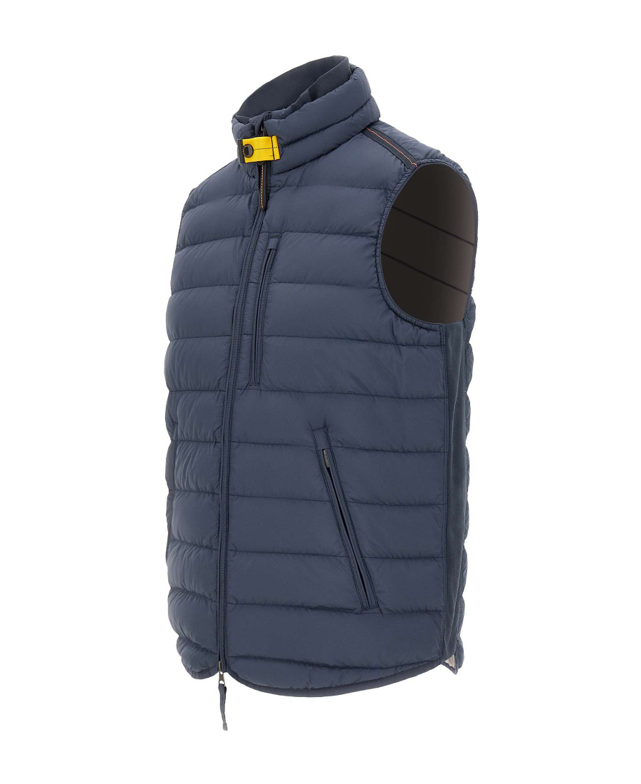 Parajumpers Zipper Down Vest In Blue