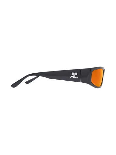 Courrèges Tech Sunset Sunglasses In Black
