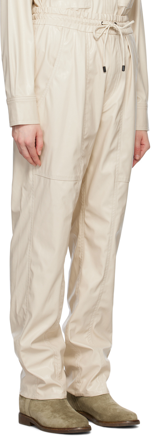 Isabel Marant Étoile Off-white Brina Trousers In Nude