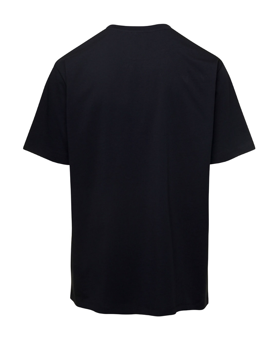 Shop Balmain Logo-print Cotton T-shirt In Black