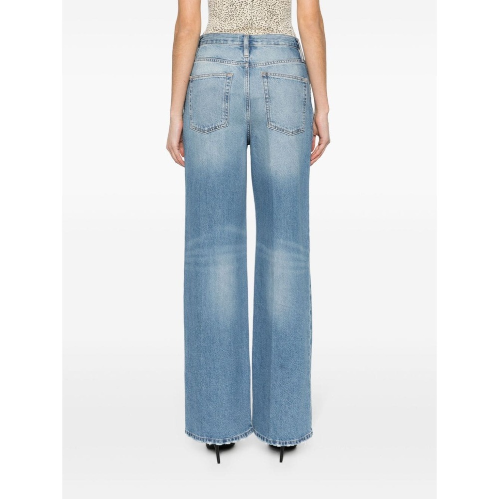 Shop Frame The 1978 High-rise Straight-leg Jeans In Blue
