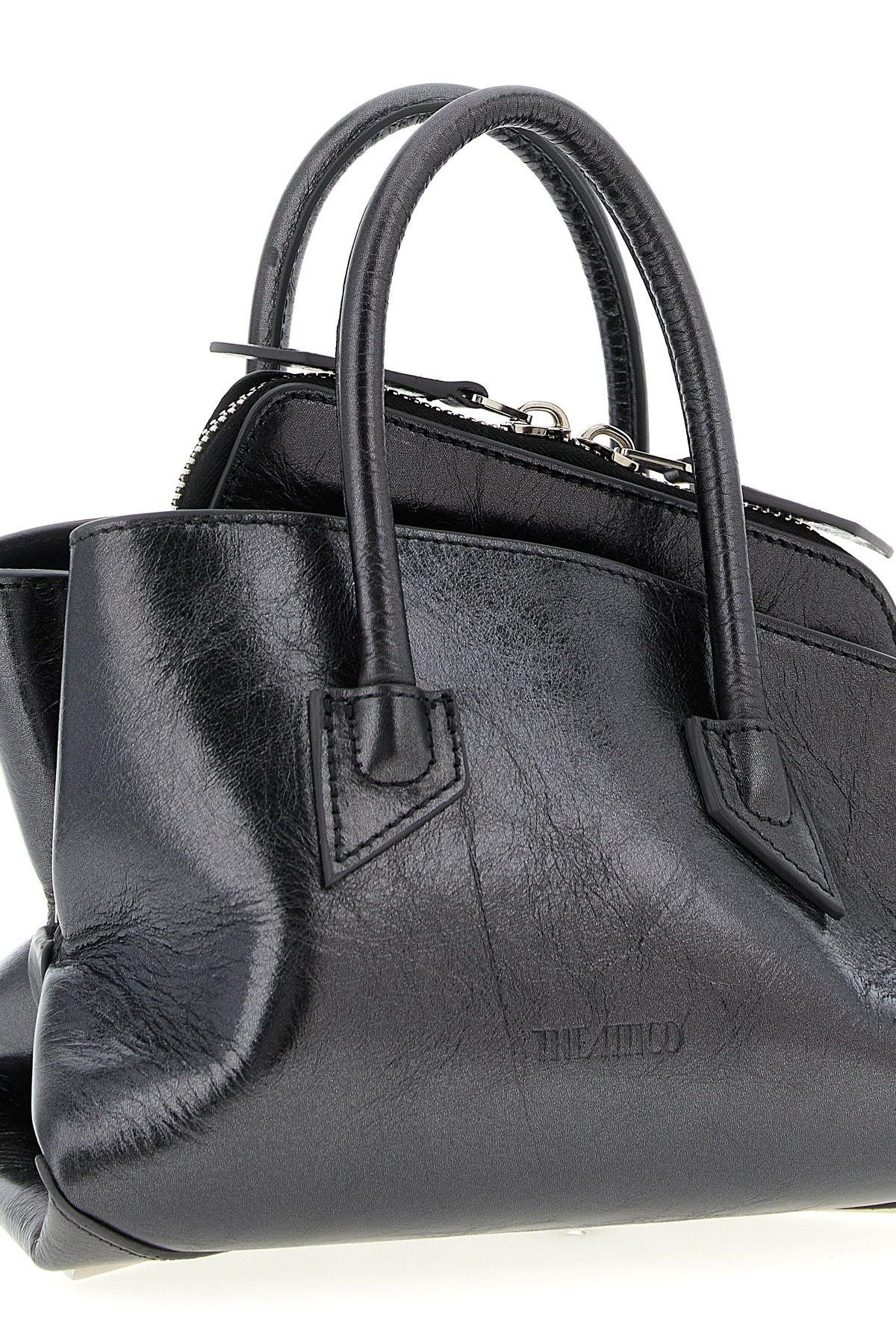 Attico La Passeggiata Mini Handbag In Gray