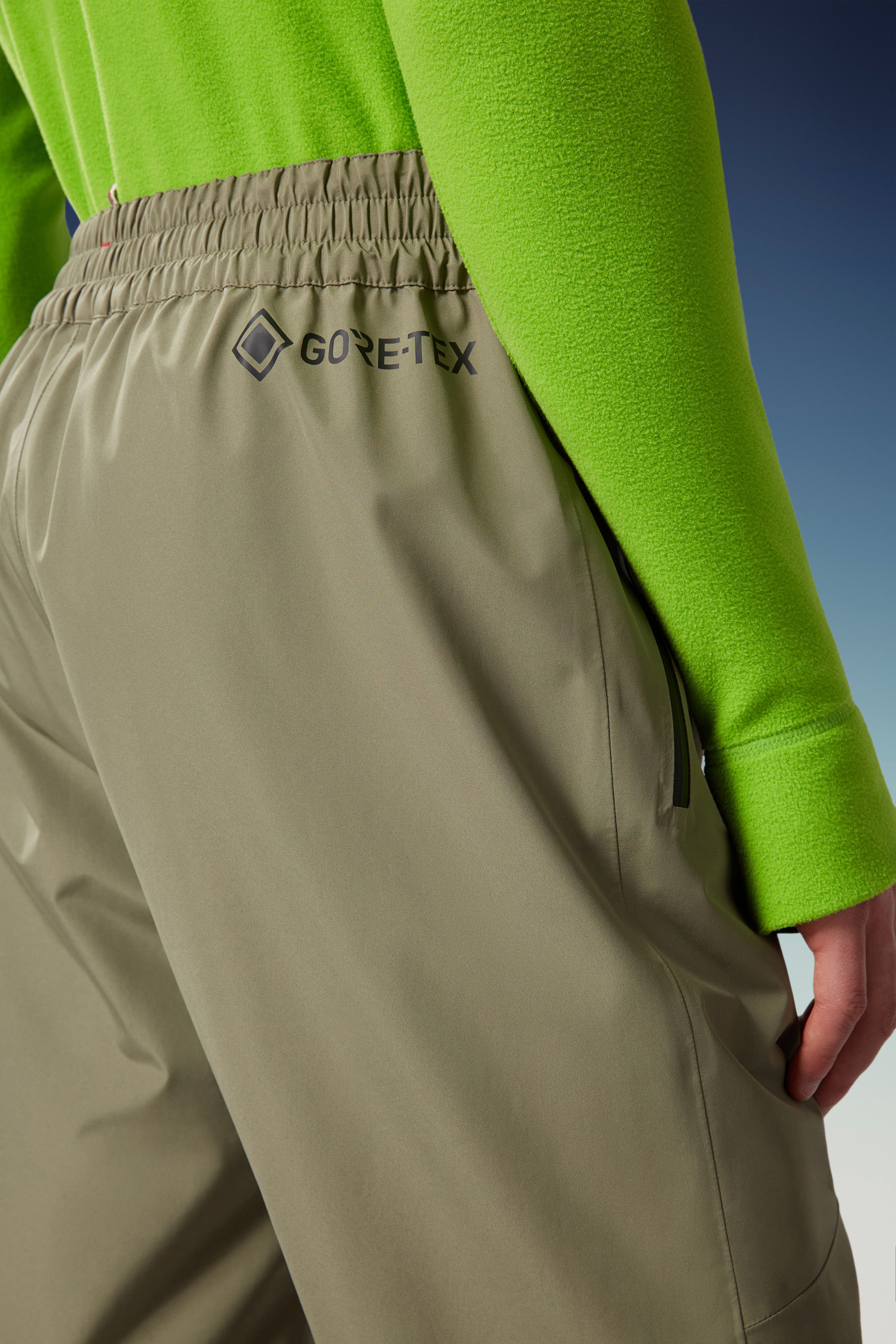 Moncler Gore-tex Straight-leg Trousers In Brown