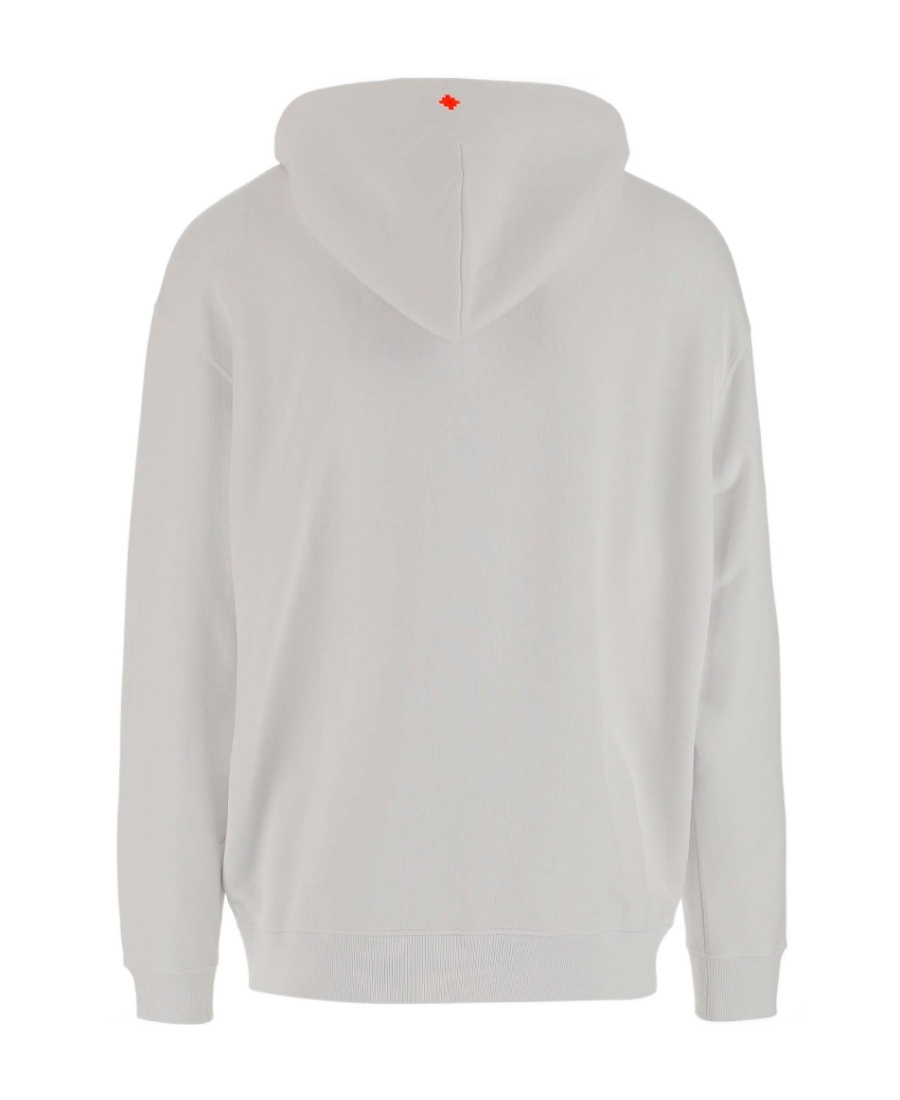 Marcelo Burlon County Of Milan Graphic-print Cotton Hoodie In White