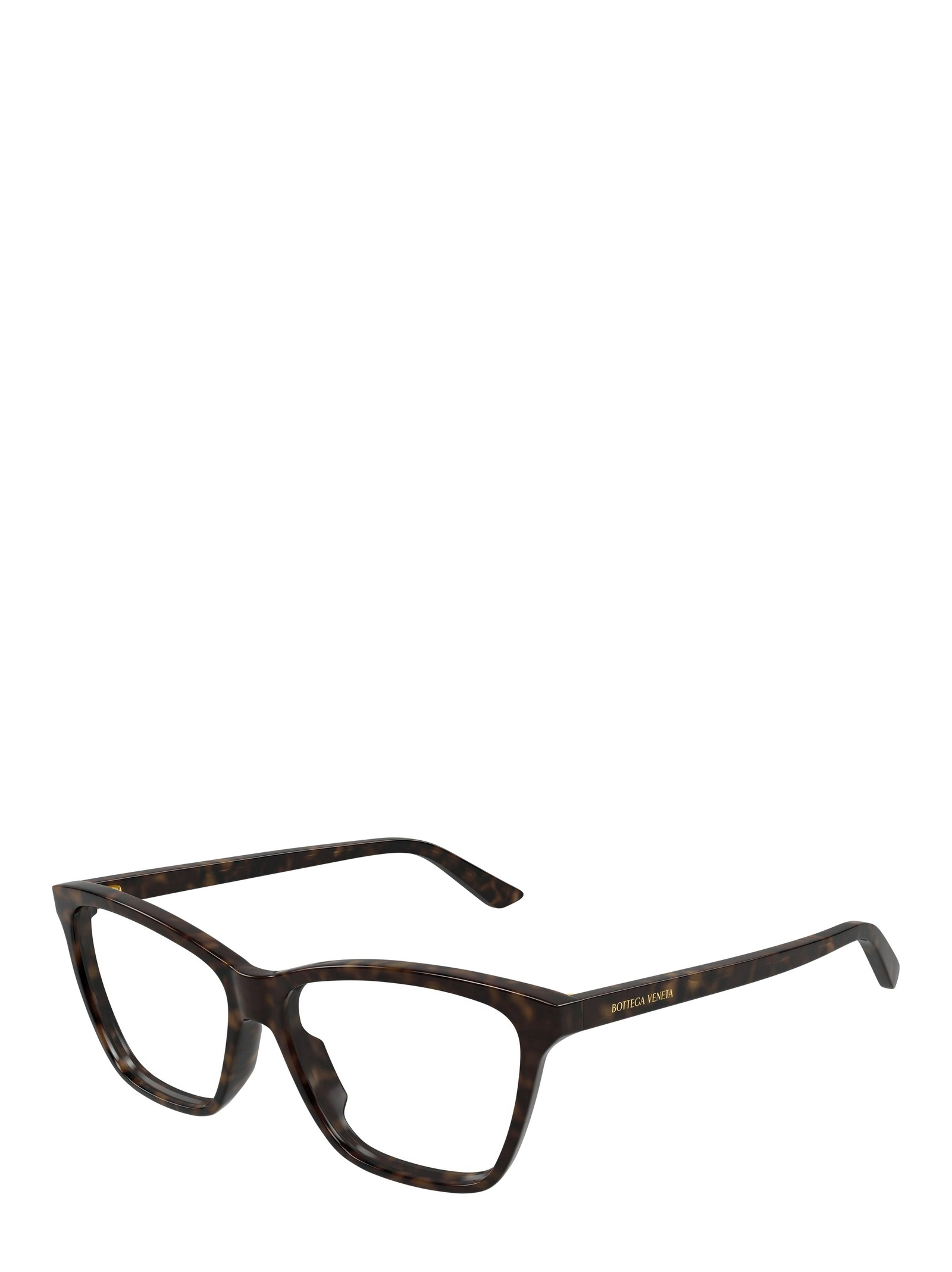 Bottega Veneta Eyewear Square Frame Glasses In Brown