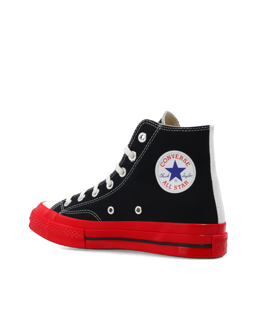 Comme Des Garçons Play X Converse 'chuck 70 Hi' Casual Sneakers In Black