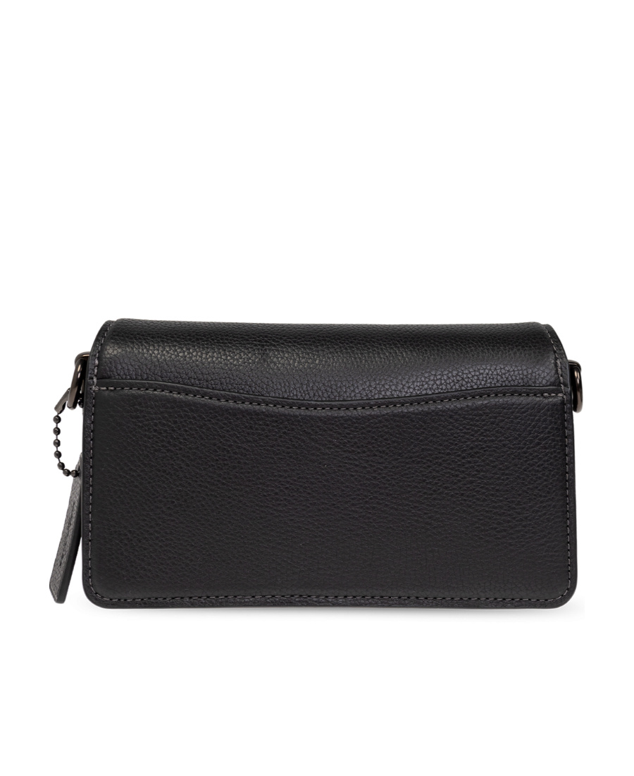 Coach Tabby Pebbled-leather Shoulder Bag In Black