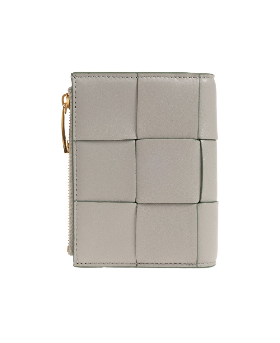 Bottega Veneta Logo Wallet In Nude
