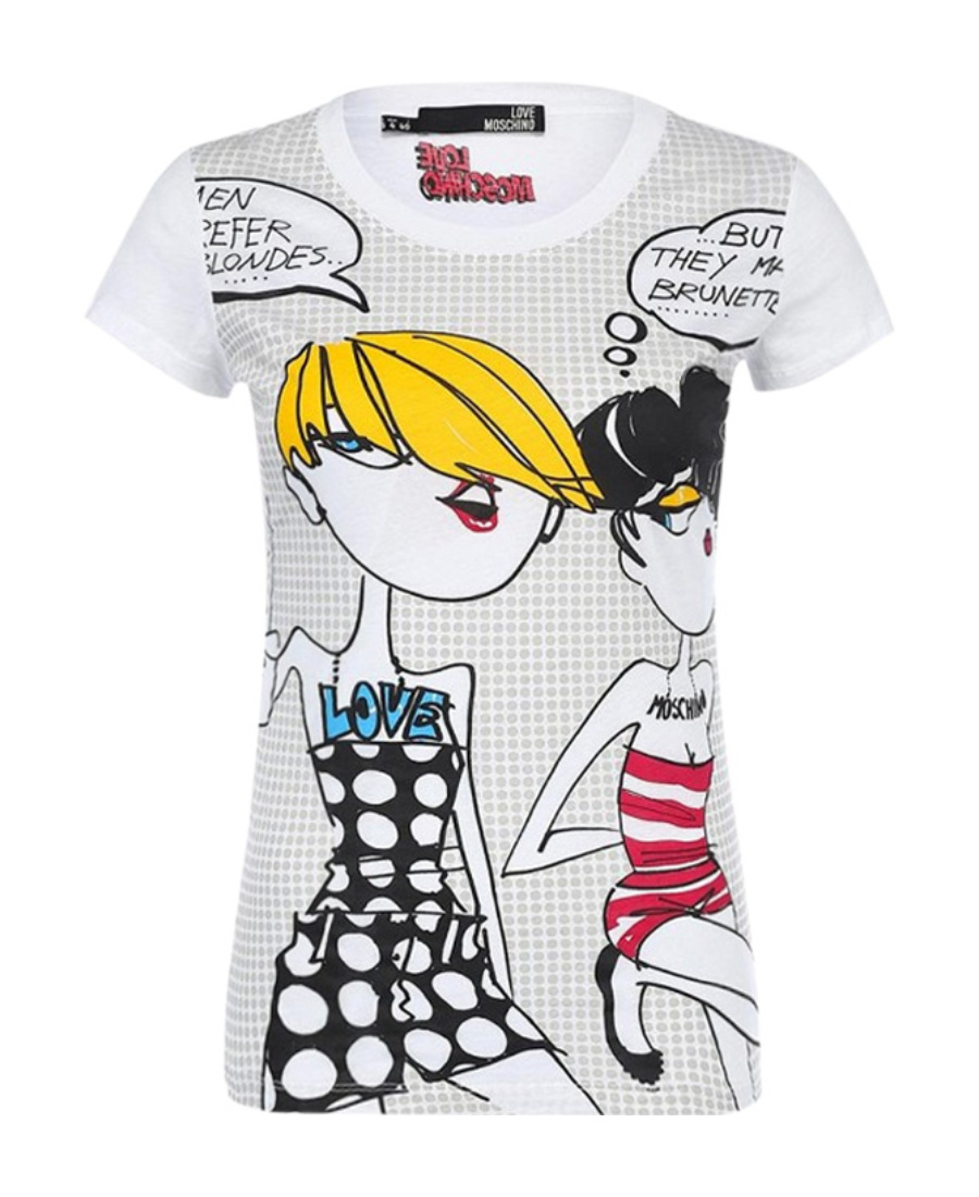 Moschino Printed T-shirt In White