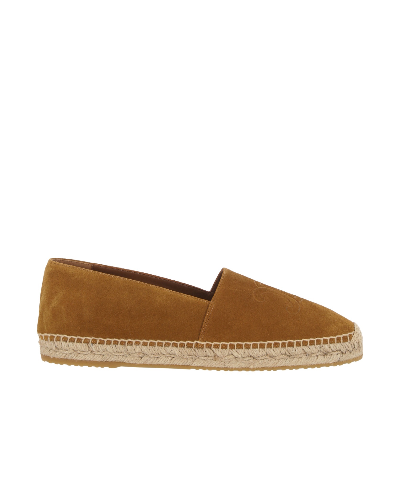 Celine Taillat Triomphe Suede Espadrilles Men In Brown