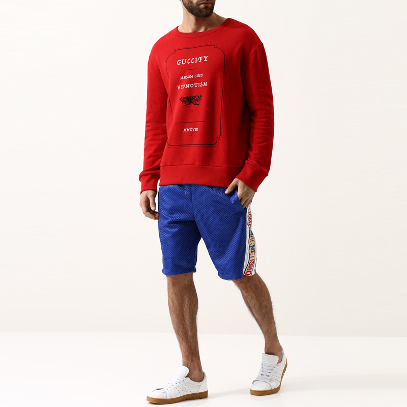 Gucci Printed Sweater In Red
