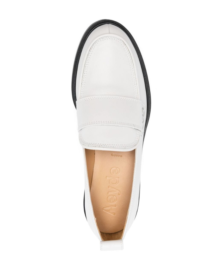 Aeyde Gray Ruth Loafers In White