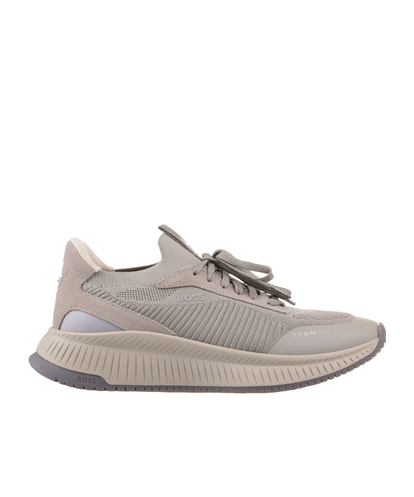 Hugo Boss Ttnm Evo Slon Panelled Sneakers In Nude