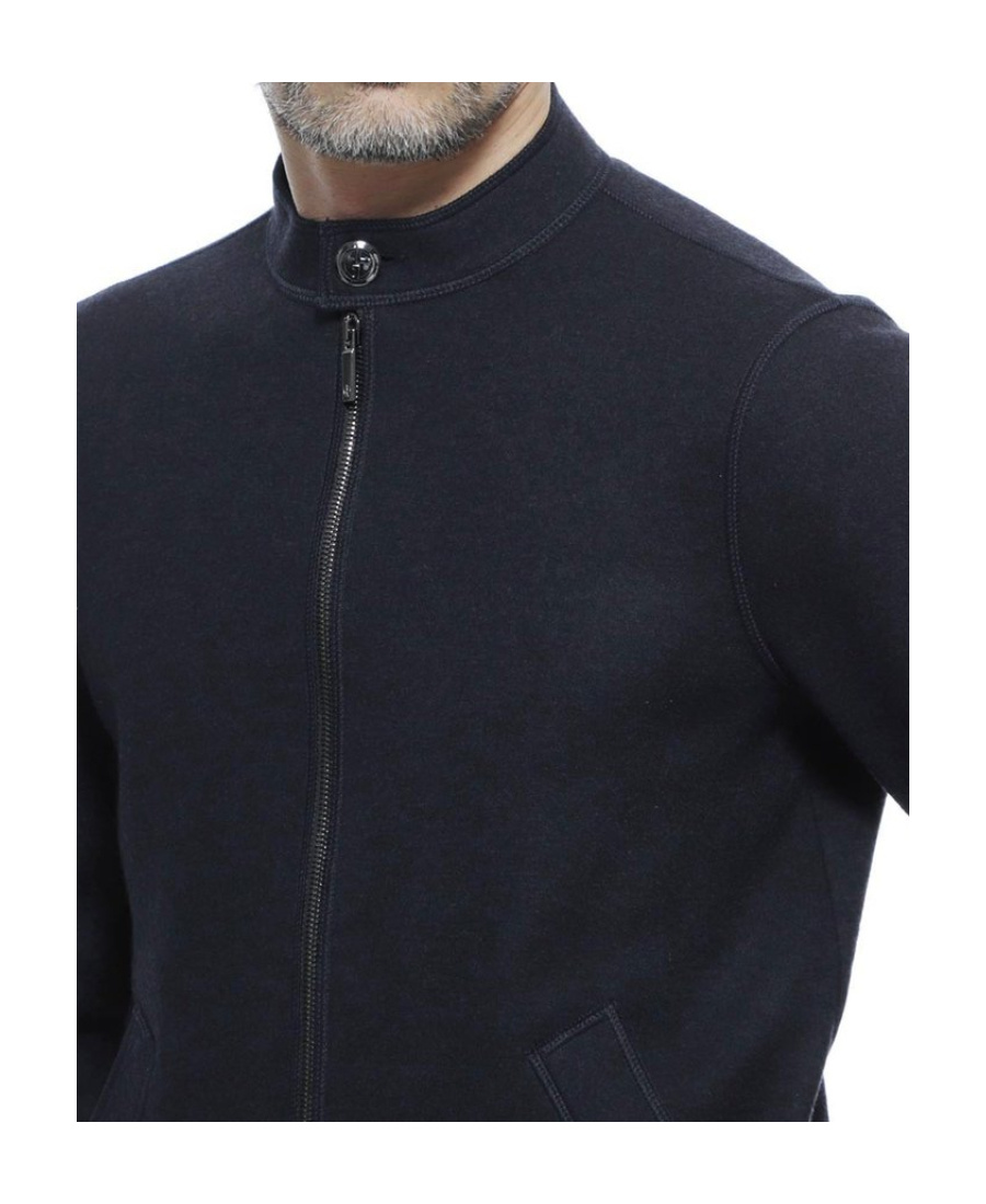 Giorgio Armani Logo Details Casual Jacket In Black