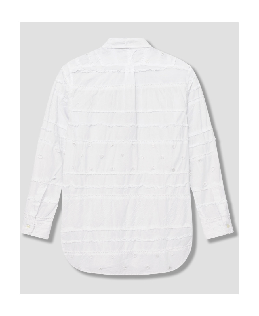 Engineered Garments Lapel Long-sleeved Shirt In White