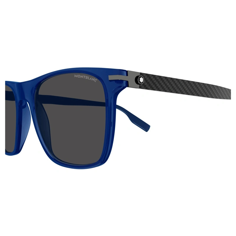 Montblanc Eyewear Square Frame Sunglasses In Blue
