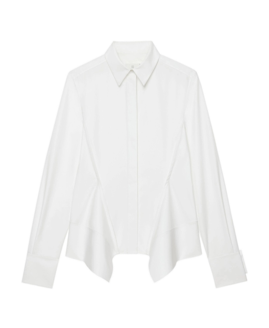 Givenchy Cotton Poplin Shirt With Insert In White