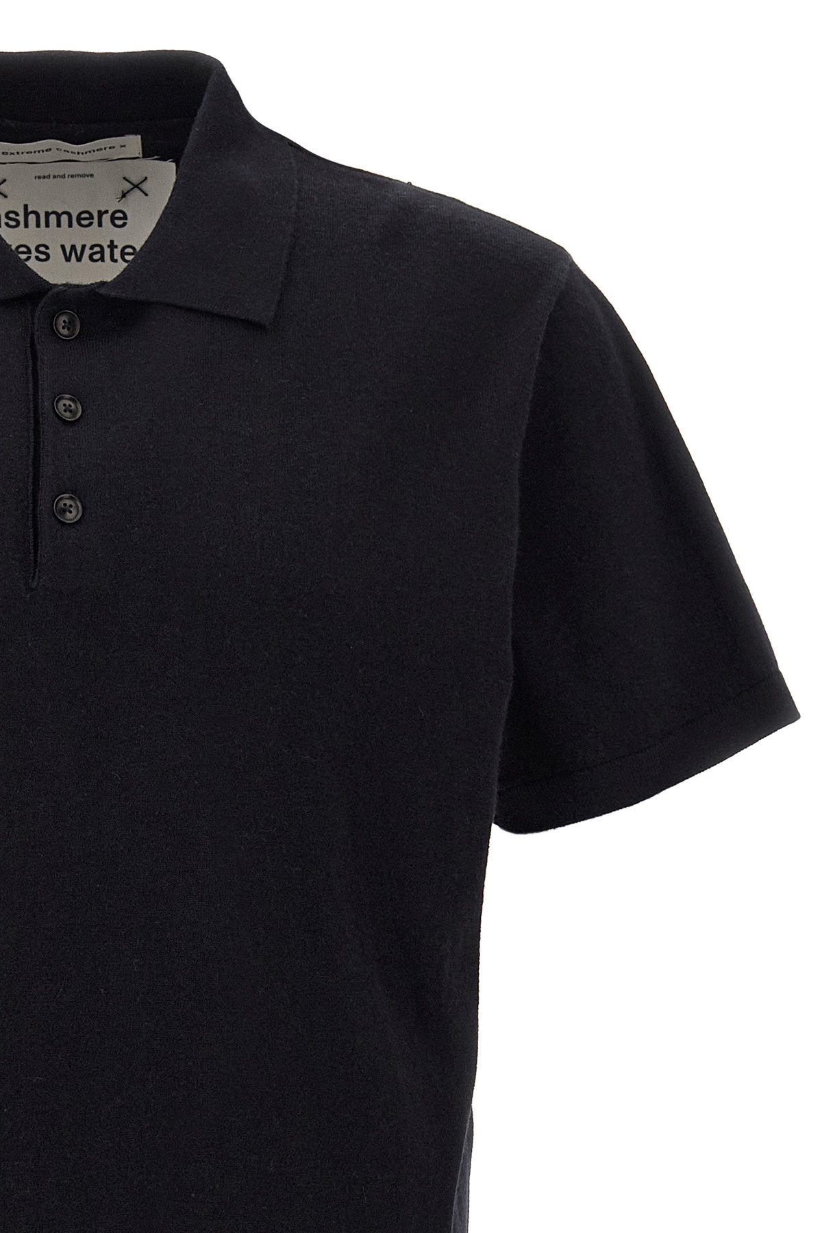 EXTREME CASHMERE SHORT-SLEEVED POLO SHIRT 