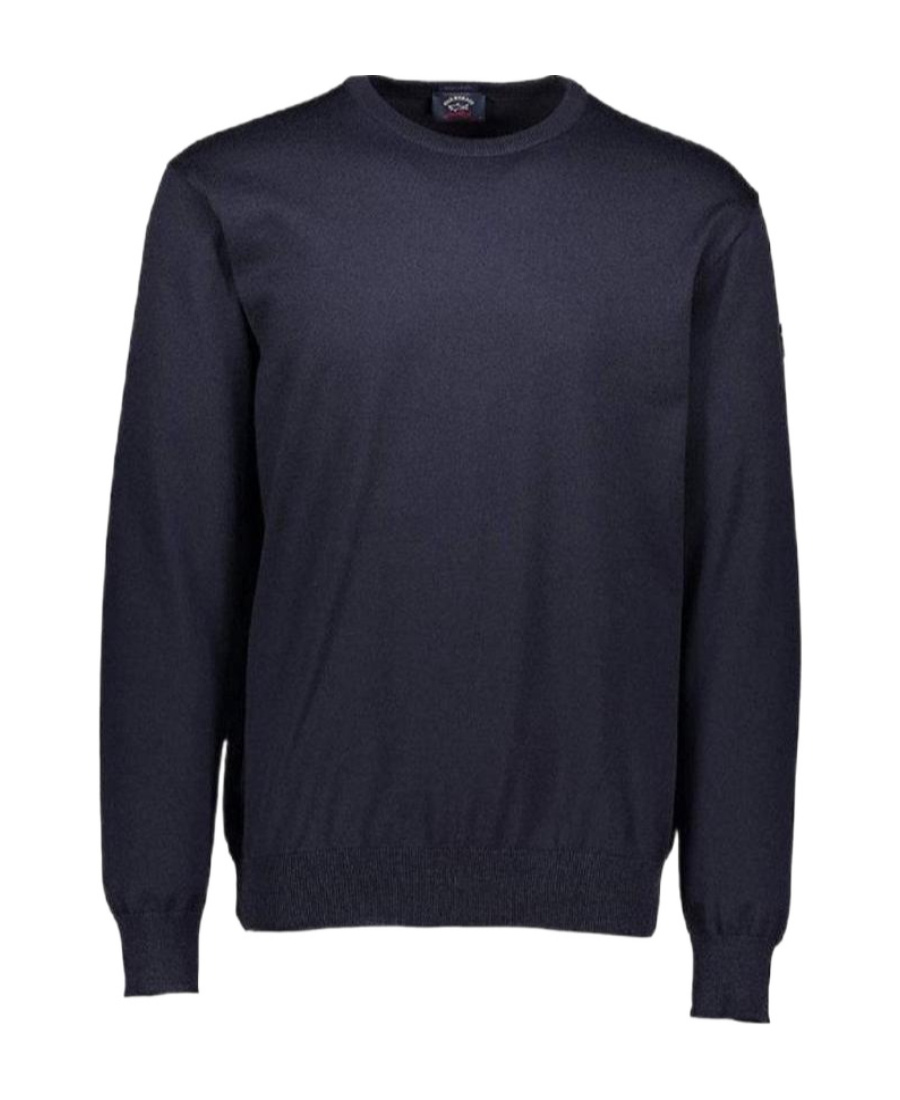 Shop Paul & Shark Logo-patch Wool Jumper In Black