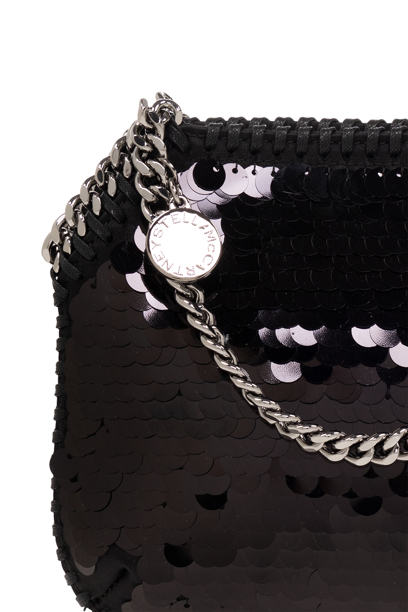 Stella Mccartney Falabella Mini Shoulder Bag In Black