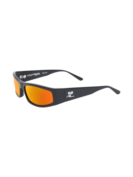 Courrèges Tech Sunset Sunglasses In Black
