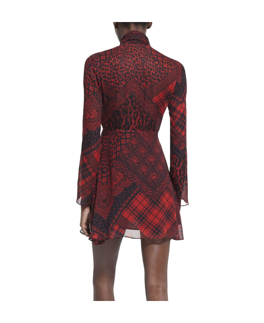 The Kooples Print Skirt In Red